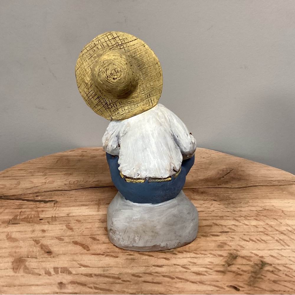 🔵 Vintage - Marked JP 89 - African American Figure in a resting pose - Excellent - Picture 4 of 13